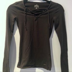 Hollister Black Stretch Top